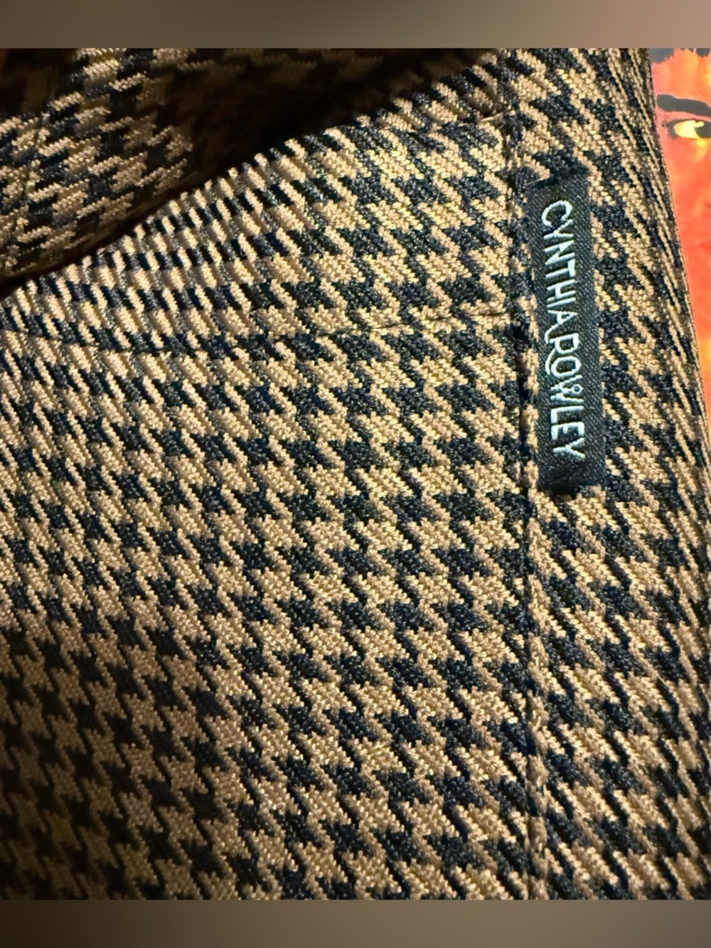 CYNTHIA ROWLEY Houndstooth cargo - Picture 5 of 6
